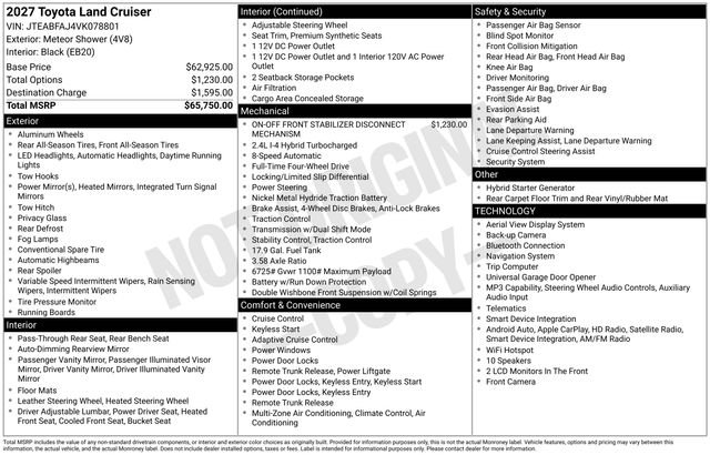 toyota land cruiser 2027 JTEABFAJ4VK078801 image toyota land cruiser 2027 JTEABFAJ4VK078801 image